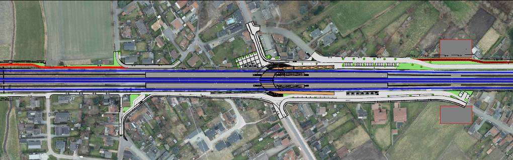 Stationsomgeving Hansbeke Melkerij- en Kerkakkerstraat Hansbekedorp Merendreestraat Reibroekstraat Zandestraat Nevelestraat Nevele 15