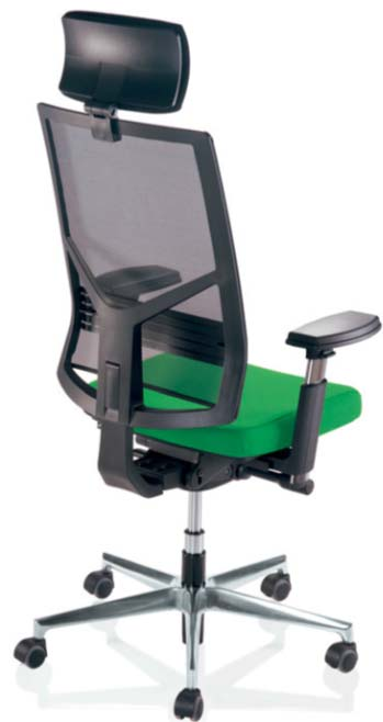 Nieuwigheden ergonomische stoelen: Coach en Opus NPR Coach: 2 types van synchroon mechanisme, anti terugslag.