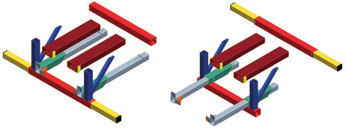 uitklapbare draagbalken - bumper + draagbalken in-1 : 53402 MODEL