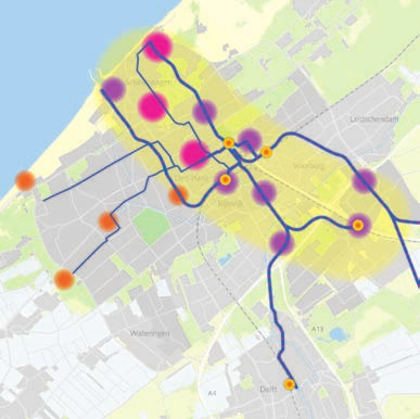 54 HAAGSE NOTA MOBILITEiT bewust kiezen slim organiseren hoofdstuk 4 betrouwbare bereikbaarheid 55 Hoofdroutes openbaar vervoer De toplocaties zijn met het openbaar vervoer (bij voorkeur