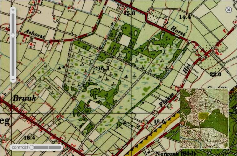 Deze door de leemlaag gegraven watergangen hadden, en grotendeels nog tot de dag van vandaag, een negatieve invloed op het hydrologisch functioneren van De Bruuk.