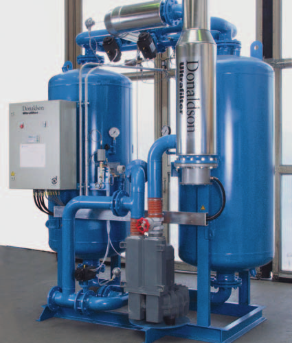 Garant staan voor klanttevredenheid Druk-Vacuum-Regeneratie Terwijl in één der vaten de waterdampadsorptie plaats vindt, wordt het droogmiddel in het andere vat geregenereerd.