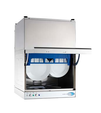 Hydro vaatwasmachines Voorladers Robuuste vaatwassers met ingebouwde doseerpompen voor een juiste dosering van zeep en naglansmiddel. Deze machines kunnen maximaal 360 borden per uur wassen.