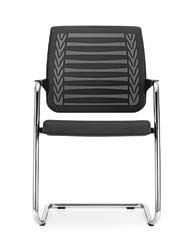 Cantilever chair Connexion Sledestoel Connexion Reflex has an innovative backrest with an elastic mesh cover and a flexible slat system.