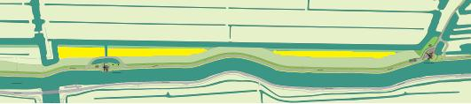 Gebiedsbeschrijving Figuur 2-4 Ligging EVZ (in geel) 2.6 Natuurvriendelijke oevers De natuurvriendelijke oever zullen voldoen aan de Kaderrichtlijn Water (KRW) type M-10.