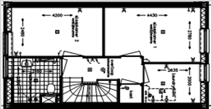 Eerste verdieping Praktisch 1 (tekening V-422c) - drie praktische slaapkamers - badkamer aan de voorzijde - loze leiding in de grootste slaapkamer Praktisch 2 (tekening V-422d) - laundry room met