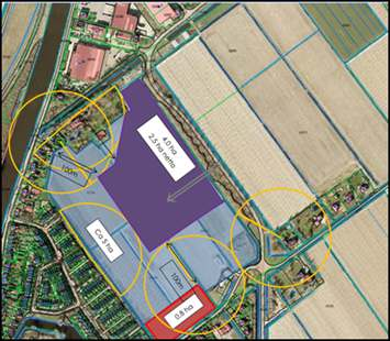 In het proces voor een goede ruimtelijke inpassing van het bedrijventerrein is het plan ook gepresenteerd aan de ARO.