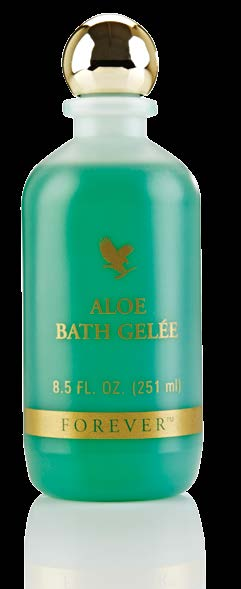 Personal Care Aloe Bath Gelée Reinigt de huid grondig.