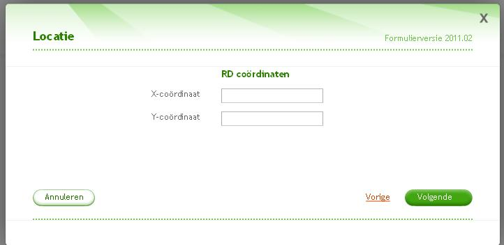 U kunt de opgegeven locatie aanvullen met coördinaten volgens het stelsel van de Rijksdriehoeksmeting (RD - Amersfoortse coördinaten), het European Terrestrial Reference System 89 (ETRS89)/World