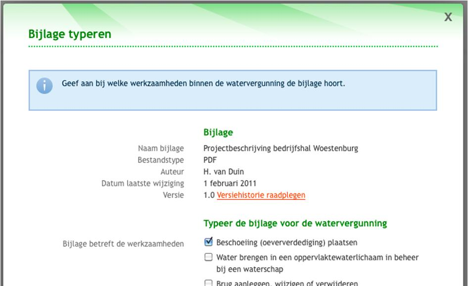 6 Bijlage verwijderen Zowel de betrokkene als de aanvrager in het geval van een machtiging kunnen alleen bijlagen verwijderen die door henzelf zijn toegevoegd.