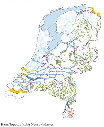 waterniveaus, gradiënten Heterogeniteit, hoge