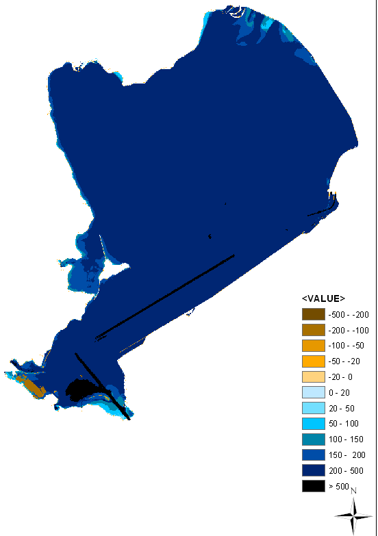 7: verdeling van dieptezones in het Markermeer en IJmeer