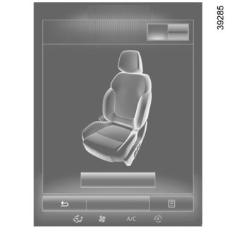 VOORSTOELEN: werking (3/3) Stand De zitpositie van de bestuurdersstoel kan worden opgeslagen.