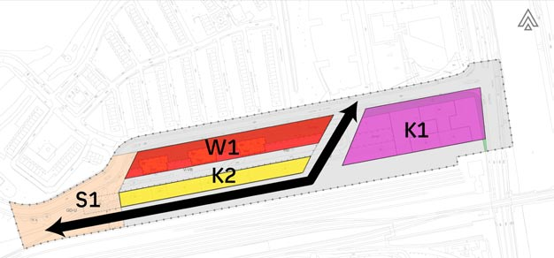 Gebied S1 Plaatsing Dit gebied moet de uitstraling van een echt plein krijgen en een duidelijke onderdeel zijn van het station. Het plein zal een hoogwaardige inrichting krijgen.