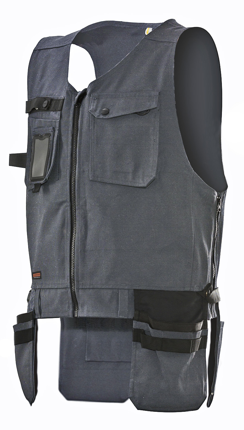 HP VEST Holster pockets Uniek soft maar sterk materiaal Zakken voor o.a. handschoenen, ID en mes Verstelbare zijkanten voor extra ruimte 7381 HP Werkvest Multifunctioneel vest voor alle seizoenen geschikt.