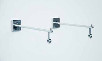 ENCORE light (12 mm) Plankdragers CW 9 (32 cm) inclusief ringen CW 11 voor hangstang