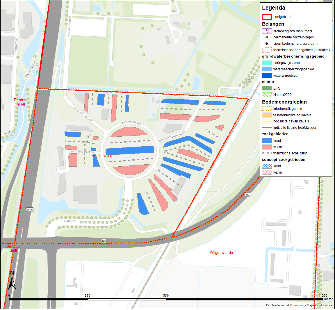 3.1.5 Amstelwijck Amstelwijck is een kantorenpark waarvan nog kavels kunnen worden uitgegeven. Zowel open als gesloten bodemenergiesystemen zijn in dit gebied denkbaar.