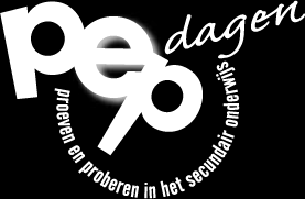 INFORMATIE VOOR DE LEERKRACHT Beste leerkracht, Ook dit jaar organiseren we opnieuw de PEP- dagen. Proeven en proberen in het secundair onderwijs. In dit document vind je alle nuttige informatie.