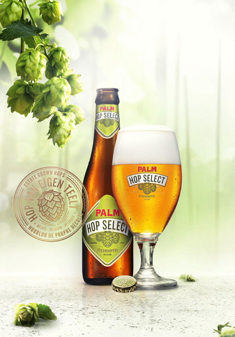 PALM Belgian Craft Brewers PALM Hop Select is een hogegistingsbier, fruitig en bitterzacht door het gebruik van eigen geteelde hop in de derde hopfase.