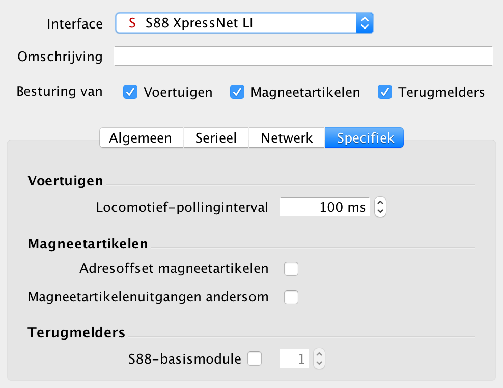 interface gebaseerd op XpressNet maken via een seriële poort en tegelijkertijd ook ondersteuning voor S88-modules bieden. In Nederland is de meest bekende de S88XpressNetLI van Rosoft.