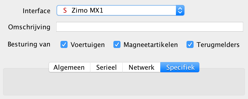 Zimo Er worden twee verschillende protocollen van Zimo ondersteund: MX1 De Zimo MX1 -interface is ontwikkeld voor de MX1 centrale met firmware 3.06.