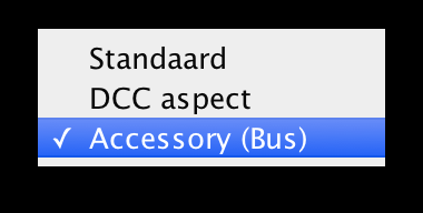 Accessory genoemd in de DCC-specificaties. Om DCC aspect te gebruiken moet zowel de centrale als de magneetartikel-decoder Extended Accessory ondersteunen.