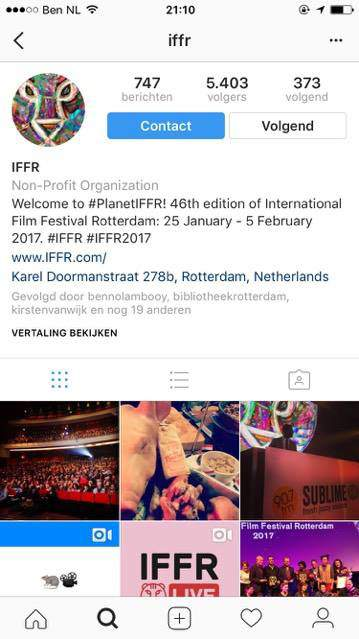IFFR Tijdens Mashup 2016 waren Benno en ik de twee razende reporters die de social media account van IFFR over namen.
