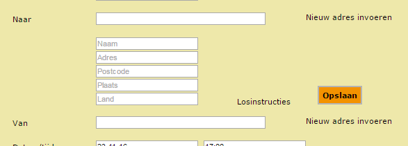 De tekst in het veld Referentie wordt vermeld op uw factuur en in onze Tracking en Tracing functionaliteit (bijvoorbeeld voor klantordernummers).