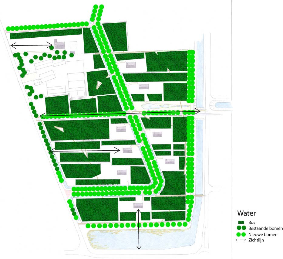Beeldkwaliteitsplan buitenplaatsen Ede West 11 2.4 Groenstructuur Kenmerkend voor het landschap van de buitenplaatsenzone is het parkbos. De bosschages worden afgewisseld met kleinschalige openingen.