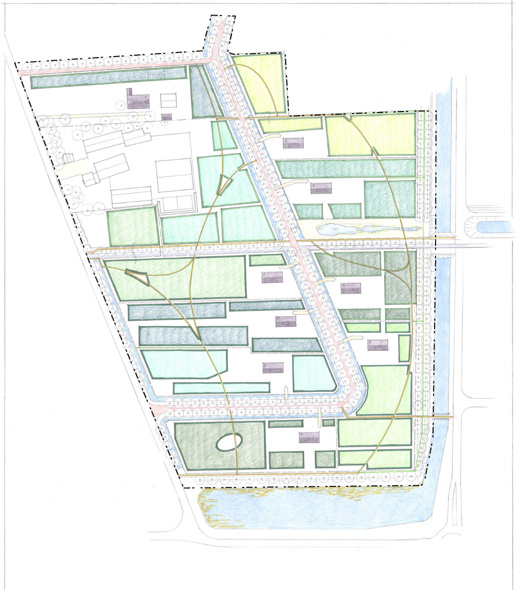 2. Hoofdopzet van het plangebied Beeldkwaliteitsplan buitenplaatsen Ede West 9 2.1 Ligging Vanaf de Kade zal een ontsluitingsweg worden aangelegd, bedoeld ter ontsluiting van de buitenplaatsen.