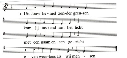 . lezing Psalm 130. orgelspel.