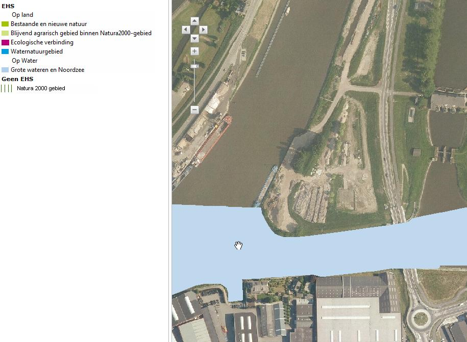 Locatie Sluiseiland en EHS Ook zijn er maatregelen mogelijk om de effecten op beschermde soorten (bv. trekroutes vleermuizen) te beperken. M.e.r. Afhankelijk van de grootte van de schepen die kunnen aanleggen is er sprake van m.