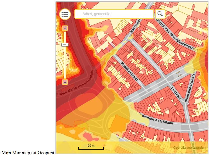 3) een html document aanmaken met volgende inhoud: <html> Mijn Minimap uit Geopunt <iframe src="http://maps.geopunt.