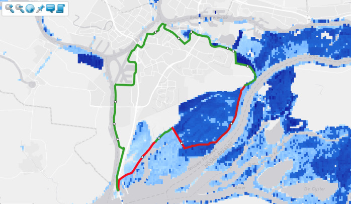 Waterveiligheidsplan Eiland van Dordrecht Impactanalyse december 2016 In Tabel 4 zijn de samengestelde scenario s opgenomen, uitgaande van standzekere compartimenteringkeringen.