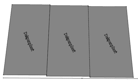 7. Montage Dakrand volgen: Doordat ieder paneel een materiaaldikte naar onderen schuift tijdens de overlapping en dus uit de dakrand loopt (zie afbeelding 2) moet u ervoor zorgen dat de onderkant van