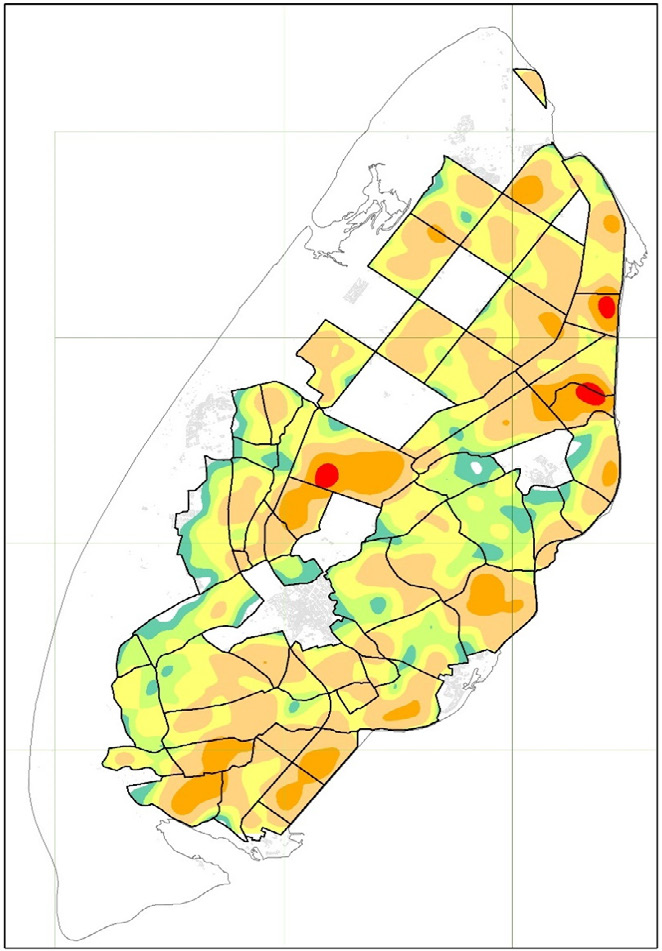 (zie ook hoofdstuk Methode) Bron 2009: ANLV De Lieuw, Weidevogelmonitor 2009. Figuur 4.16.