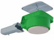 inbouwhoogte voor Hs-lampen 110 mm plafonddoor voer Ø <= 100 mm slagkoppelingen M20/M25 2 Art.nr.