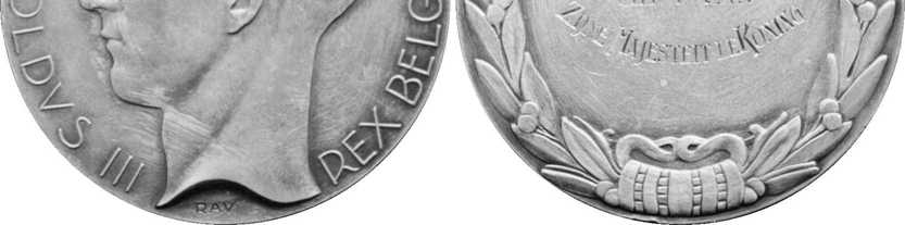 Deze medaille bestaat eveneens zonder de jaartallen 1836 1936 21. Wereldtentoonstelling, Parijs 1937, Vz.