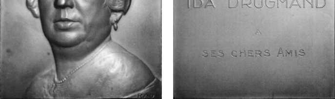 1954-1963 / DIX ANS / CAMPAGNE DE SECURITE Bovenaan het logo van de Belgische Spoorwegen (letter B in ovaal). Ø 70 mm, brons 49. Ethel Ford Ida Drugmand De afgebeelde dame is niet Ethel Ford!