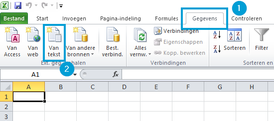 Nu is alle data met scheidingsteken (;) te zien in Notepadd++.