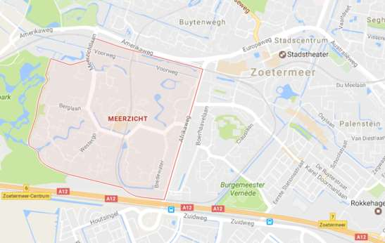 Bron: Google Maps 10.2 De opgave in Meerzicht 84 Elke wijk in Zoetermeer heeft een wijkontwikkelingsplan. Meerzicht stelde het plan op in 2011 voor een periode van tien tot vijftien jaar.