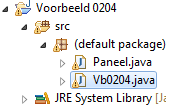 De main methode is het startpunt van het programma. Klik Vb0204.