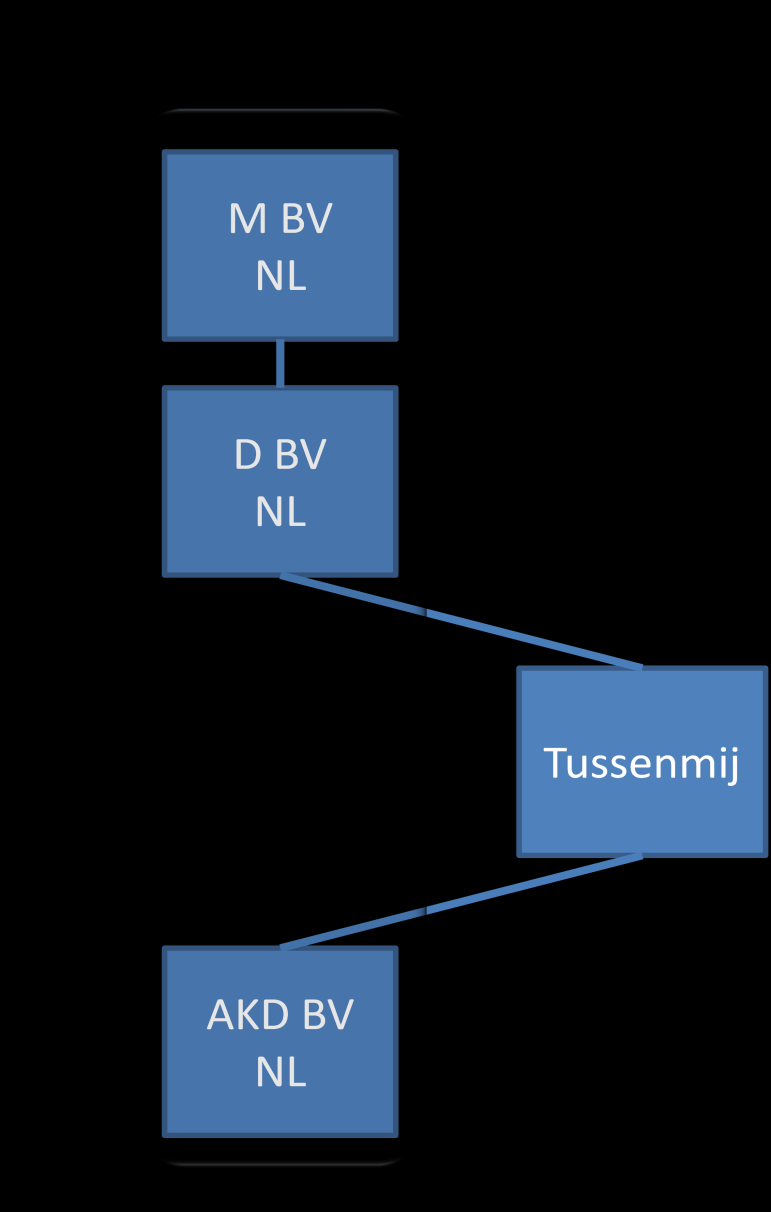 voegen (achterklein)dochtermaatschappij, zal ook de in Nederland gevestigde dochtermaatschappij deel moeten uitmaken van de fiscale eenheid. Zie figuur 4.