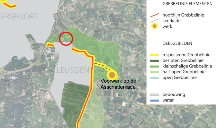 25 "Uit oogpunt van de Grebbelinie zijn in dit deelgebied nieuwe landgoederen en/of nieuwe natuur toegestaan, indien dit niet ten koste gaat van waardevolle zichtlijnen.