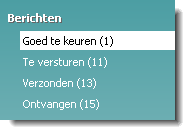 De status zal dan op op OK worden gezet. 5. Nadat de initiële berichten zijn gegenereerd, zal het scherm ververst worden en zijn er nieuwe onderdelen in dit scherm zichtbaar.