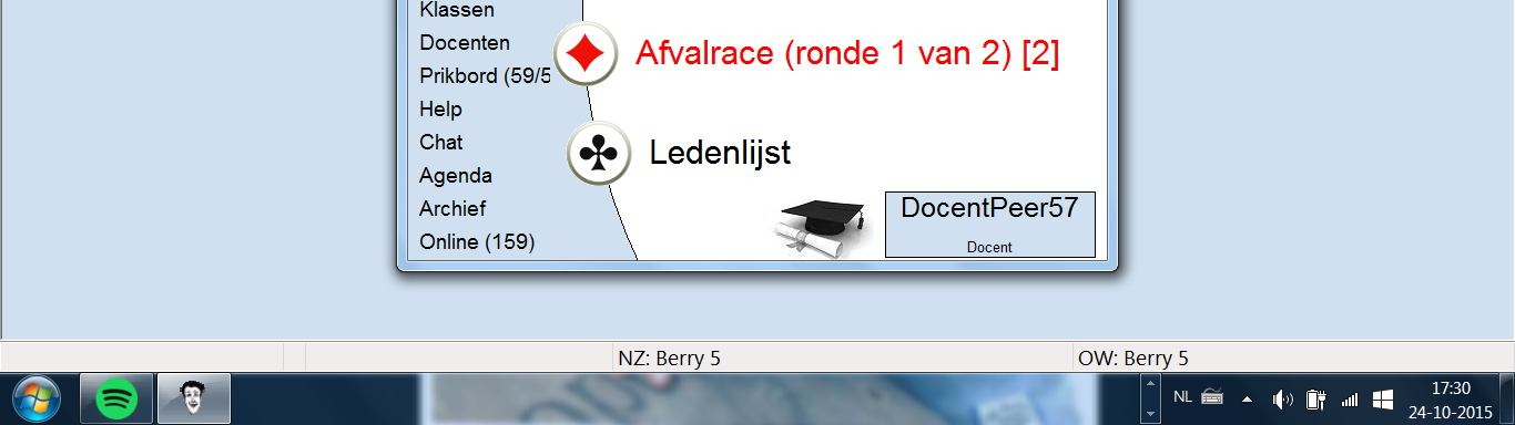 Blackwood (vraagt naar het aantal azen bij partner) Controle bieding (geeft een as of renonce in een kleur) - Doubleton 1 pt - Singleton 2 pt - renonce 3 pt B H sec,vx of Bx : 3 resp.