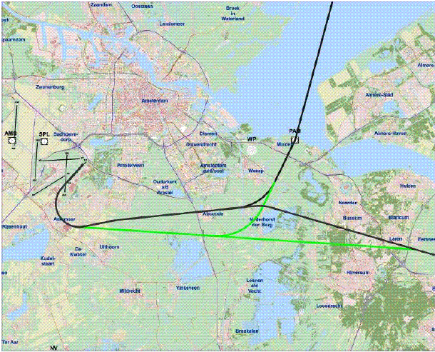 Abcoude. De maatregel houdt in dat de routes ANDIK en ARNEM vanaf de Schiphol- Oostbaan (22) zuidelijk van Abcoude komen te lopen in plaats van over Abcoude heen.