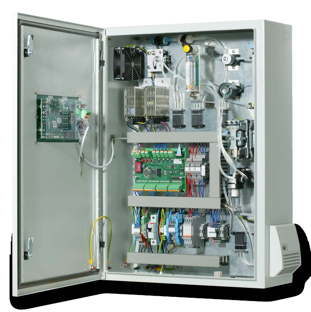 Output temperature of Sample gas: +5 degrees Celsius Relay module to switch external alarms Field bus module
