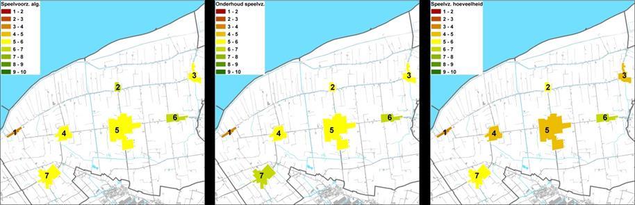 SPEELVOORZIENINGEN ALGEMEEN ONDERHOUD HOEVEELHEID 2010 2015 2010 2015 2010 2015 1. Westhoek 4,1 3,4 3,7 3,8 3,5 3,3 2. Nij Altoenae 6,8 6,1 6,3 5,4 6,2 5,7 3. Oudebildtzijl 5,4 5,4 5,6 5,8 4,7 4,9 4.