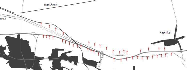 Stap 4: Eeklo-Maldegem - Afweging scenario s Lineair Scenario GESELECTEERD Landschappelijke studie: voorkeur lineair wegens bestaande lijn WT en grotere omsingeling bij raster Adviesronde voorjaar